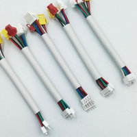 Harness Kabel Multi-Cabang Kustom dengan Tabung Fiberglass Putih Berlapis Pernis & Konektor Plastik Berwarna-warni Multi-Tipe untuk Refrigerasi