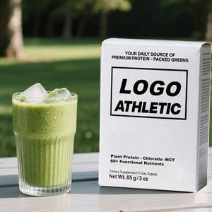 Suplementos herbales de espirulina orgánica personalizada, rica en proteínas vegetales de suplemento dietético de nutrientes funcionales de la Chlorella-MCT60. - Product Image 5