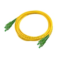 Cordon de raccordement fibre optique monomode simplex G652d SC-FC/ST/LC UPC/APC de 1 mètre pour FTTH avec gaine LSZH/PVC