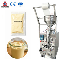 Machine automatique de remplissage, scellage et emballage de sauces en sachets pour mayonnaise, tomate, chili, ketchup