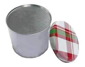 Hot sale custom embossed metal tin tea tins for loose tea gift box mooncake packing can