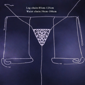 Europäisch-Amerikanischer Neuer Strass-Unterwäsche-<span class=keywords><strong>Bikini</strong></span> Blumiges Sexy Funkelndes Diamant-Nachtclub-Outfit Trendige Bauchkette Körperschmuck - Product Image 5