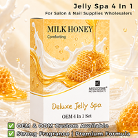 Kit de Spa Manucure Pédicure Doux au Lait et Miel en Gros, Personnalisable avec Logo, Ensemble de Soins des Pieds en Vrac pour Salons de Manucure et Acheteurs de Produits de Beauté en Détail
