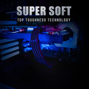 Kabel Power Supply 18AWG dengan Selubung 24-Pin ATX 4+4-Pin EPS <span class=keywords><strong>2</strong></span> X 6+<span class=keywords><strong>2</strong></span>-Pin PCI-E Kit Kabel Ekstensi Power Supply 30 cm - Product Image 5