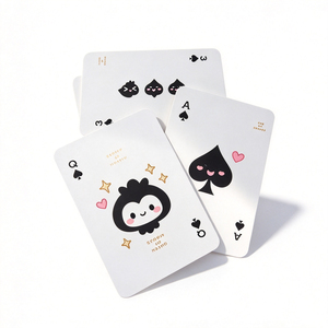 Cartas de Póker de PVC Impermeables con Diseño de Panda de Dibujos Animados Personalizado, Cartas de Juego de Plástico para Niños, Regalo, Fábrica OEM - Product Image 1