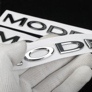 Emblema 3D ABS Negro con Letras <span class=keywords><strong>MODEL</strong></span> <span class=keywords><strong>3</strong></span> Y X S para Maletero Trasero de Coche, Adhesivo Decorativo de un Solo Uso para <span class=keywords><strong>Tesla</strong></span> <span class=keywords><strong>Model</strong></span> X S <span class=keywords><strong>3</strong></span> - Product Image 5