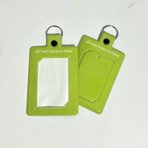 Porte-cartes en PVC de style coréen personnalisé, étui de protection transparent pour cartes photo personnalisées, cartes de crédit, objets de collection - Product Image 2