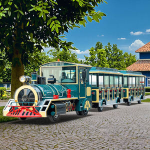 Grand <span class=keywords><strong>train</strong></span> touristique extérieur sans rails pour visites, manèges de parc d'attractions pour enfants, <span class=keywords><strong>train</strong></span> de tourisme à vendre - Product Image 1