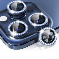 Pour IPhone 16 Pro Max 15 17 protecteur d'objectif de caméra Bling diamant conception unique protecteur d'écran de caméra résistance aux chocs