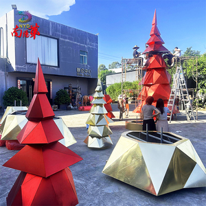Décorations <span class=keywords><strong>de</strong></span> Noël en acrylique miroir, <span class=keywords><strong>sapin</strong></span> doré en acrylique pour les halls d'hôtels et les entrées <span class=keywords><strong>de</strong></span> centres commerciaux - Product Image 3