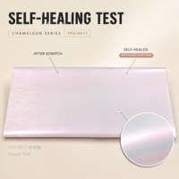 Film de protection de peinture (PPF) TPU rose brillant effet fleur, 7,5 mil, auto-réparant, résistant aux rayures et anti-jaunissement, vente en gros