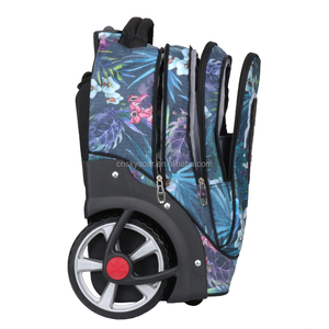 Trẻ em xe đẩy cán túi đi học cho vòng bánh xe du lịch hành lý Ba lô - Product Image 5