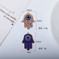 Offre Spéciale – Pendentif de Voiture et Porte-clés Hamsa Nazar Agaci en Acrylique Bleu, Protection Contre le Mauvais Œil, Origine Turquie