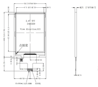 Écran LCD TFT 2.8 pouces Résolution 240x320 Interface SPI Écran IPS Module LCD ST7789 Pilote IC pour appareils portables