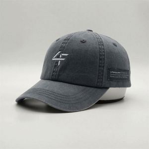 Wholesale Custom High Quality Rubber Logo Unstructured Mens Baseball Caps,Pigment Stone Dyed Washed Vintage Dad <b>Hat</b> - Product Image 1