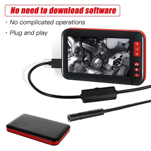 Caméra endoscopique industrielle P20 Plug and Play 4,3 pouces 1080P, boroscope d'inspection de 2 m avec objectif de 8 mm, batterie de 2000 mAh - Product Image 4