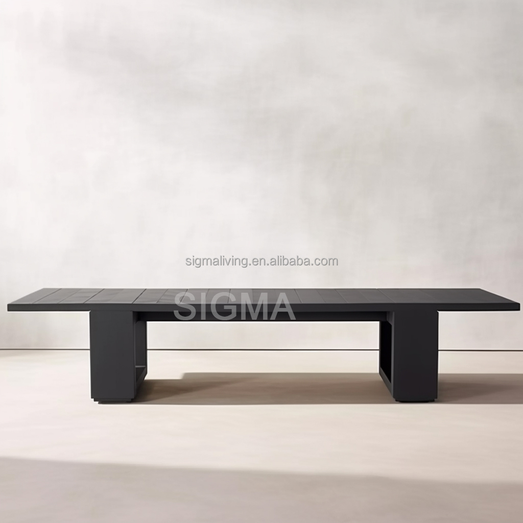 Factory New Design Patio Outdoor Furniture Sofa Set Large Aluminum Outdoor Garden Single Sofa