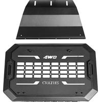 Grille de protection pour vitre latérale arrière avec support pour masque de prédateur et pelle pour Haval H9