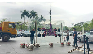 RDSE-1000 pompe de levage de mur de Type rabattable nouvelle condition composant de noyau grue verre ascenseur de tasse sous vide pour l'aspiration de rideau de construction - Product Image 5