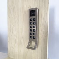 Serrure de cabinet intelligente à code par clavier en alliage de zinc pour armoire en bois publique de salle de sport avec poignée et code maître