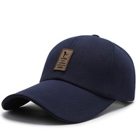 Casquette de baseball vintage en coton à 6 panneaux avec logo en cuir brodé sur mesure, respirante, imperméable, motif à pois, réglable, pour l'extérieur et la protection solaire