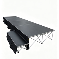 Système de scène modulaire en aluminium, scène mobile pour mariages, spectacles, expositions, événements musicaux