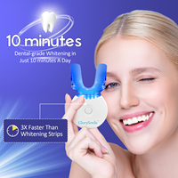Système de Blanchiment Dentaire de Qualité Professionnelle à Domicile 5 LED Lumière Bleue Avec Minuteur, Gel PAP et Seringues de Remplissage pour Kit de Blanchiment