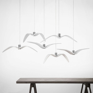 Lustre <span class=keywords><strong>d</strong></span>éco <span class=keywords><strong>d</strong></span>'intérieur Suspension en résine à LED Mouette <span class=keywords><strong>Oiseau</strong></span> Vol Eclairage suspendu - Product Image 6