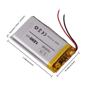 703048 <span class=keywords><strong>3</strong></span>.7V 1200mAH 4.44Wh 303048 403048 503048 603048 803048 903048 103048 şarj edilebilir polimer lityum iyon Li-ion pil paketi - Product Image 4