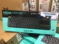 Logitech K400 Plus Keyboard Sentuh Nirkabel Dengan Touchpad Mini 2.4Ghz Uniflying Keyboard Nirkabel untuk PC Laptop Android Smart TV