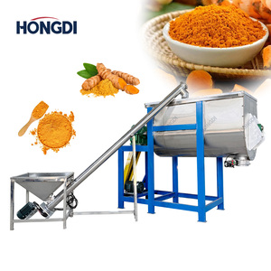 Mélangeur de poudre automatique à vis sans fin en acier inoxydable à double ruban en U avec moteur AC pour l'industrie alimentaire et chimique, capacité 170L - Product Image 1