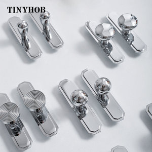 1 cái tự làm đồ nội thất xử lý với cơ sở tấm ngăn kéo knobs Tủ Ngăn Kéo kéo tủ bếp cửa tủ quần áo xử lý phần cứng C-5681 - Product Image 1