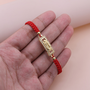 Pulsera Cristiana de San Judas Tadeo Chapada en Oro de 18K, Estilo Boho Chic, Resistente al Deslustre, para Hombres y Mujeres, Protección Espiritual - Product Image 3