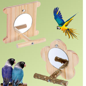 Petite tasse de nourriture pour oiseaux givrée écologique mangeoire à oiseaux en bois de haute qualité perroquet boîte support et accessoires de <span class=keywords><strong>Cage</strong></span> - Product Image 1