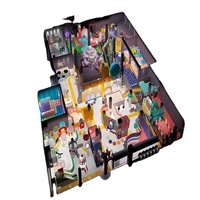 Aire de jeux intérieure de luxe à thème, centre de jeux multifonctionnel personnalisé pour enfants avec toboggan, piscine à balles et zones de jeux interactives pour FEC