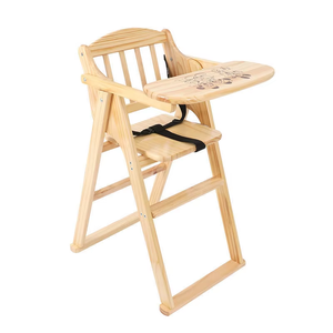 Silla de madera universal para <span class=keywords><strong>hotel</strong></span> y casa de huéspedes, silla de comedor de pino para bebés, estructura triangular antivuelco adecuada para niños de 1 a 6 años - Product Image 5