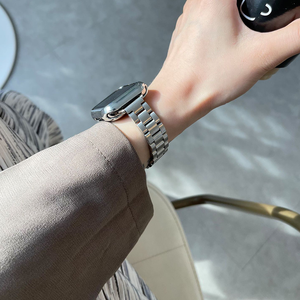 Bracelets en acier inoxydable pour <span class=keywords><strong>Apple</strong></span> <span class=keywords><strong>Watch</strong></span> Band Tiny Wrist 3 Bead pour <span class=keywords><strong>Apple</strong></span> <span class=keywords><strong>Watch</strong></span> Ultra 49mm Series 10 9 838/40/41mm 42/44/45/46mm - Product Image 5