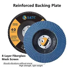 20-Piece Bộ 4.5-inch Zirconia Flap Sanding đĩa 40 Grit mài mòn Mài bánh xe tùy chỉnh cho Máy mài góc