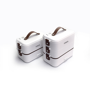 Fiambrera eléctrica de cocción automática, Mini cocina de arroz, fiambrera de vapor de 2 capas para el hogar Oficina escuela viaje cocinero - Product Image 4