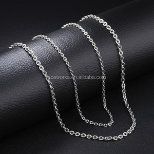 Chaîne fine à maillons en O en acier inoxydable plaqué or PVD, brillante, de haute qualité, style géométrique classique, pour fêtes, vente en gros - Product Image 5