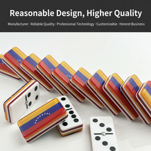 Ensemble de dominos en acrylique personnalisé <span class=keywords><strong>à</strong></span> 5 couches, directement de l'usine, <span class=keywords><strong>couleurs</strong></span> vives de haute qualité, jouet éducatif pour l'apprentissage ludique - Product Image 5