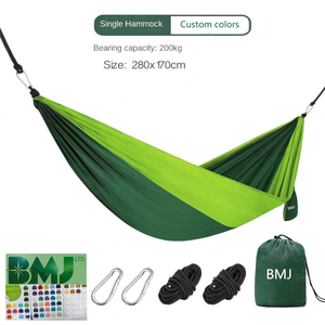 Portaoggetti portatili per esterni in Nylon a doppia oscillazione amaca antiribaltamento in campeggio 150kg per tutte le stagioni - Product Image 1