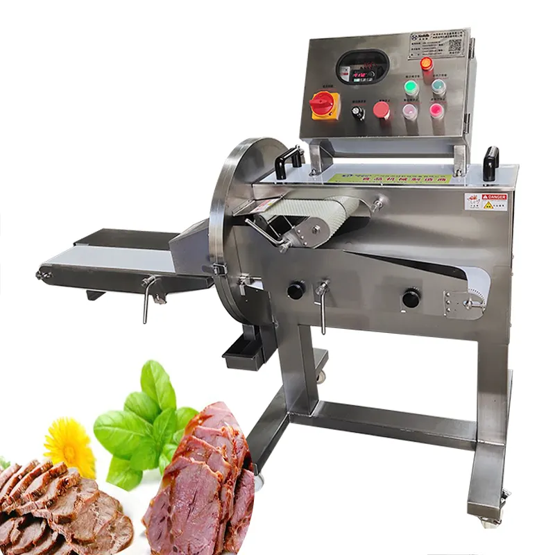 Automatic Meat Cutting Machine Bacon Ham Cooked Beef Slicer Cutter