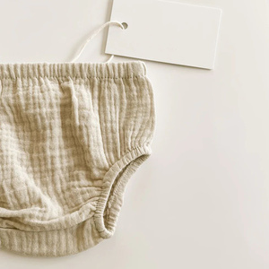 2024 di mussola di <span class=keywords><strong>cotone</strong></span> Super morbido baby bubble estate bloomers pantaloncini per neonato ragazzo - Product Image 5