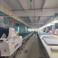 3-en-1 Tubulaire Ouvert Largeur Plat Plié Tissu Pose Épandage Machine Fonction Tournage Nouvel État Noyau Y Compris Moteur Pompe