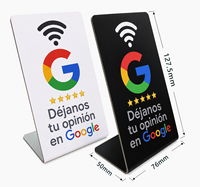 Carte NFC personnalisée avec code QR, menu tactile, puce programmable en PVC, NTAG213 215 216, carte d'avis personnalisée, Google Avis