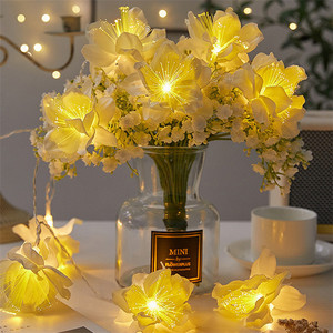 Led Simulation Flower <strong>Decoration</strong> <strong>Light</strong> <strong>with</strong> Battery Box Indoor <strong>Room</strong> Ambiance <strong>String</strong> <strong>Light</strong> - Product Image 4