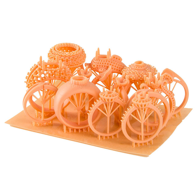 Custom SLA 3D Printing Service - Jewelry Ring Rapid Prototyping, Wax Model