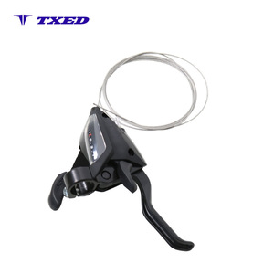 Palanca de <span class=keywords><strong>Cambios</strong></span> Derecha para Bicicleta de 7 Velocidades, de Aleación, con Cable de Cambio, Ligera y Duradera, para Bicicleta de Montaña y Bicicleta Eléctrica - Product Image 3