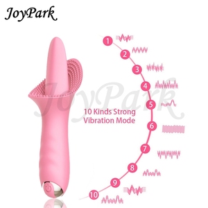 <span class=keywords><strong>Vibratore</strong></span> Clitorideo JoyPark Realistico a Forma di <span class=keywords><strong>Lingua</strong></span> <span class=keywords><strong>con</strong></span> 10 Velocità, Ricaricabile, Impermeabile IPX5, Design Senza Lattice - Product Image 6